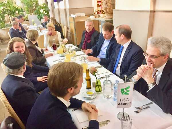 Alumni der HSG und der ETH waren beim Lunch dabei